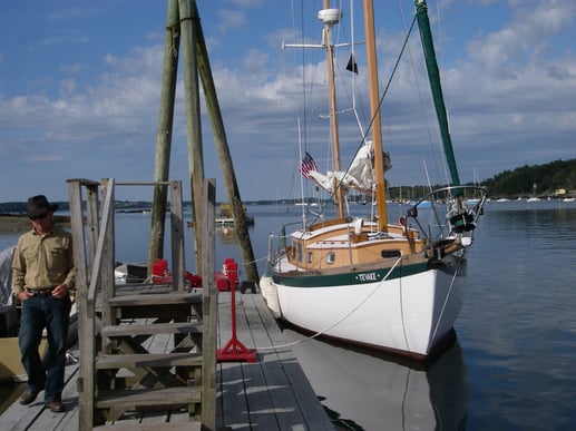 Learning how to sail in Maine